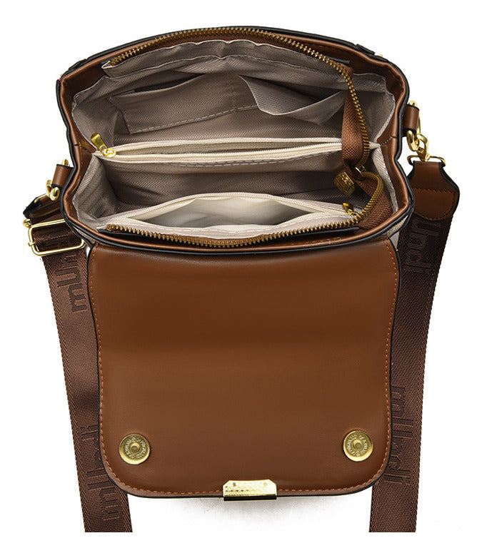 BOLSO ELEGANTE BANDOLERA EN CUERO MUJER